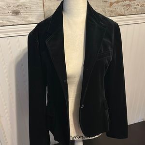 Black velour blazer